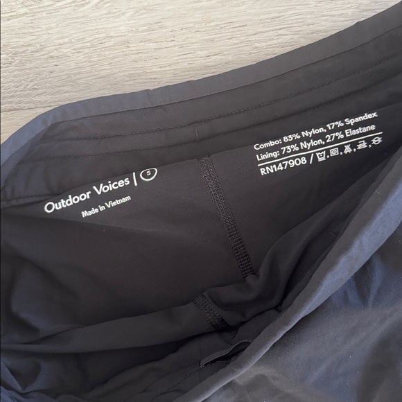 Outdoor Voices Womens Skort Small Black Athletic Running Tennis Active Skirt - Picture 7 of 9